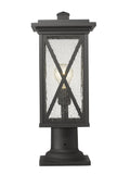 Z-LITE BROOKSIDE OUTDOOR PIER MOUNTED FIXTURE | 583PHMR-533PM-BK - Post