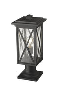 Z-LITE BROOKSIDE OUTDOOR PIER MOUNTED FIXTURE | 583PHMR-533PM-BK - Post