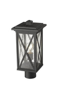 Z-LITE BROOKSIDE OUTDOOR POST MOUNT FIXTURE | 583PHMR-BK - Post