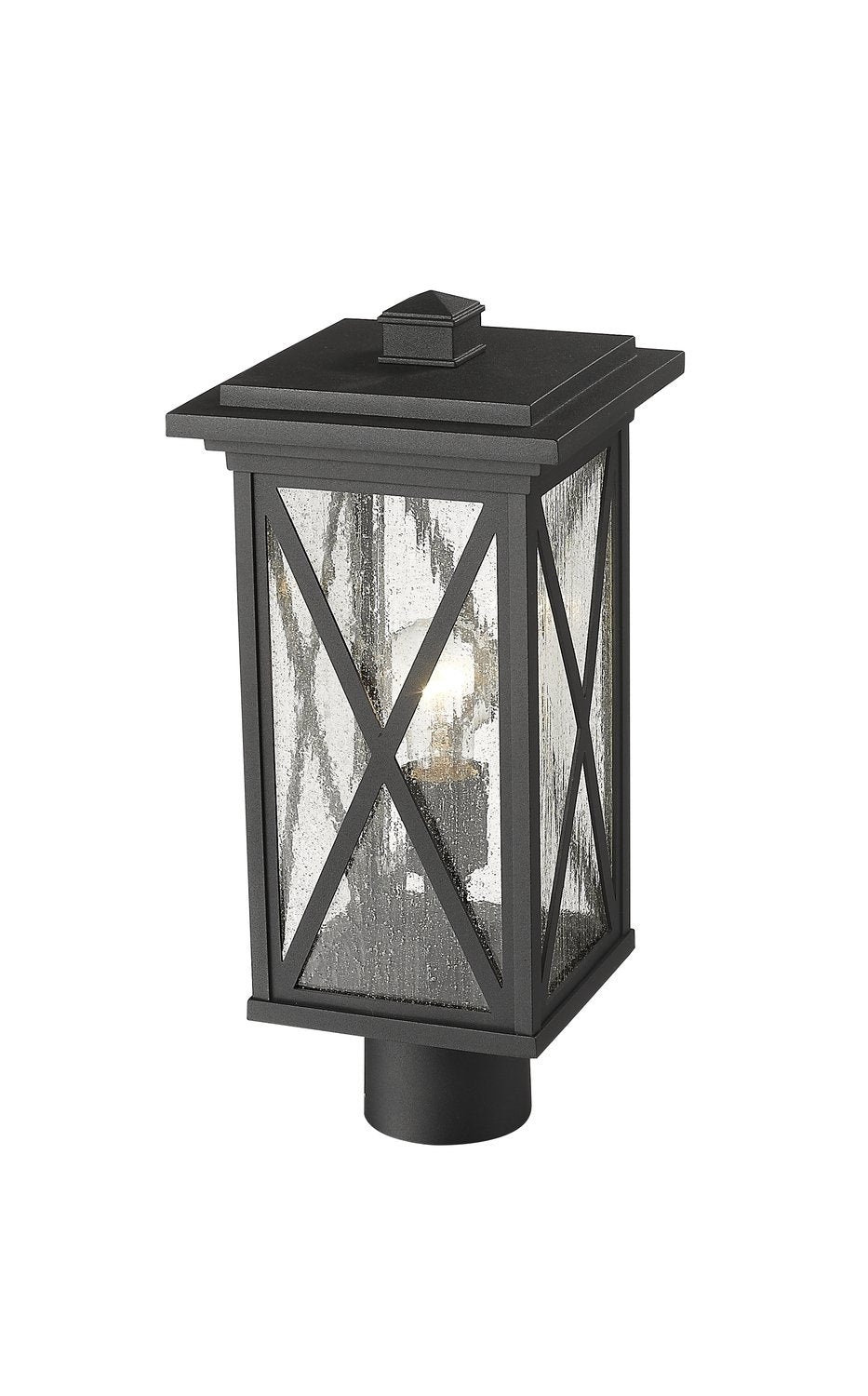 Z-LITE BROOKSIDE OUTDOOR POST MOUNT FIXTURE | 583PHMR-BK - Post