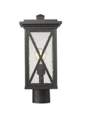 Z-LITE BROOKSIDE OUTDOOR POST MOUNT FIXTURE | 583PHMR-BK - Post