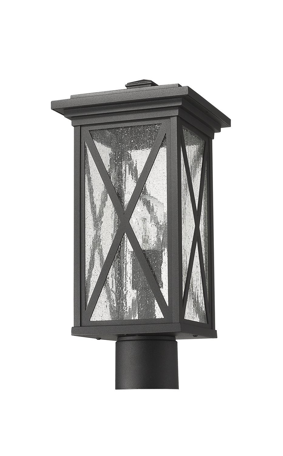 Z-LITE BROOKSIDE OUTDOOR POST MOUNT FIXTURE | 583PHMR-BK - Post