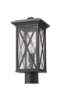 Z-LITE BROOKSIDE OUTDOOR POST MOUNT FIXTURE | 583PHMR-BK - Post