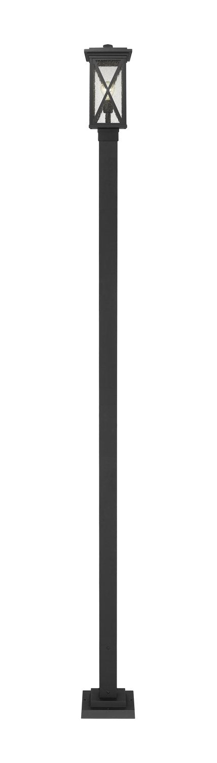 Z-LITE BROOKSIDE OUTDOOR POST MOUNTED FIXTURE | 583PHMS-536P-BK - Post