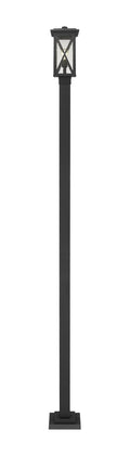 Z-LITE BROOKSIDE OUTDOOR POST MOUNTED FIXTURE | 583PHMS-536P-BK - Post