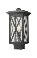 Z-LITE BROOKSIDE OUTDOOR POST MOUNT FIXTURE | 583PHMS-BK - Post