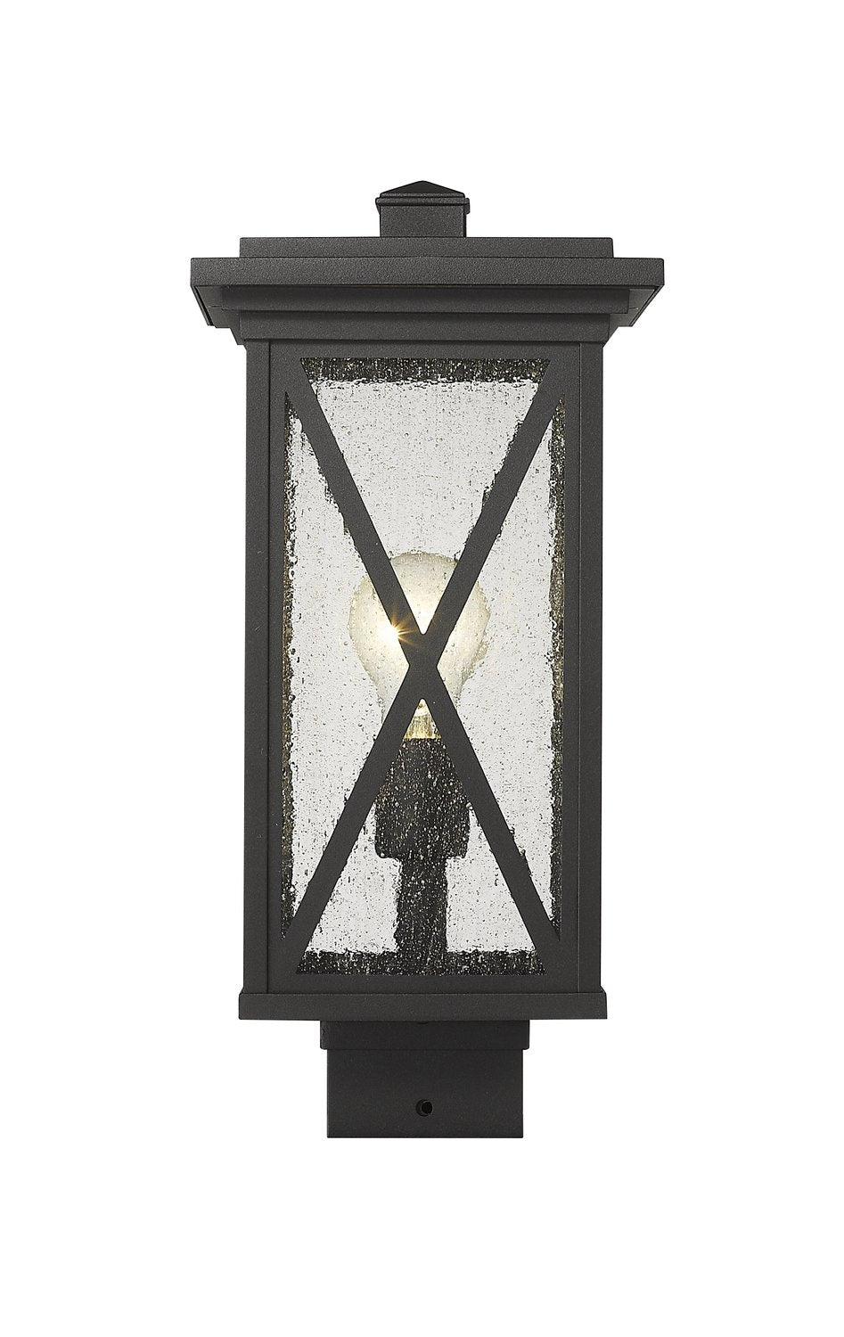 Z-LITE BROOKSIDE OUTDOOR POST MOUNT FIXTURE | 583PHMS-BK - Post