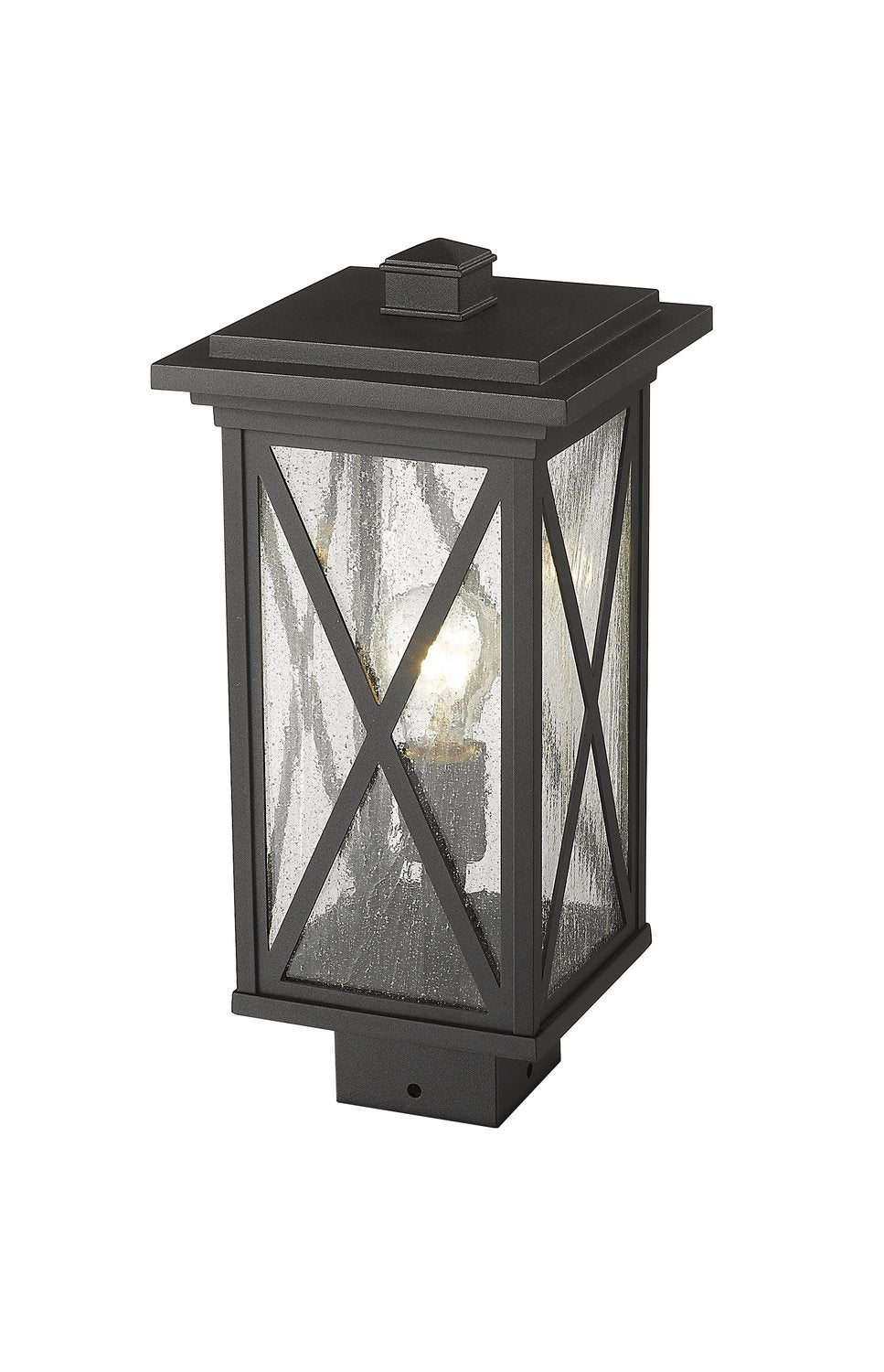 Z-LITE BROOKSIDE OUTDOOR POST MOUNT FIXTURE | 583PHMS-BK - Post