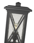 Z-LITE BROOKSIDE OUTDOOR PIER MOUNTED FIXTURE | 583PHMS-SQPM-BK - Post