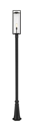 Z-LITE DUNBROCH OUTDOOR POST MOUNTED FIXTURE | 584PHBR-519P-BK - Post