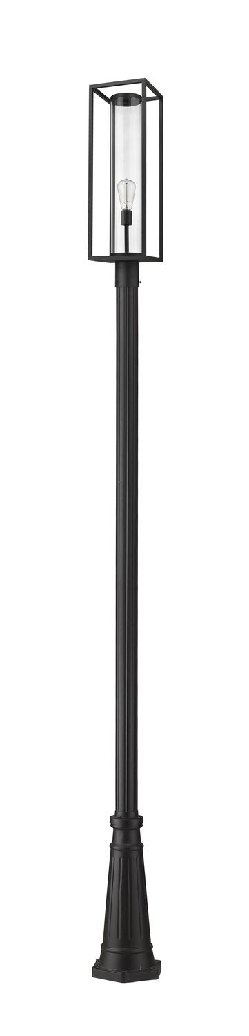 Z-LITE DUNBROCH OUTDOOR POST MOUNTED FIXTURE | 584PHBR-519P-BK - Post