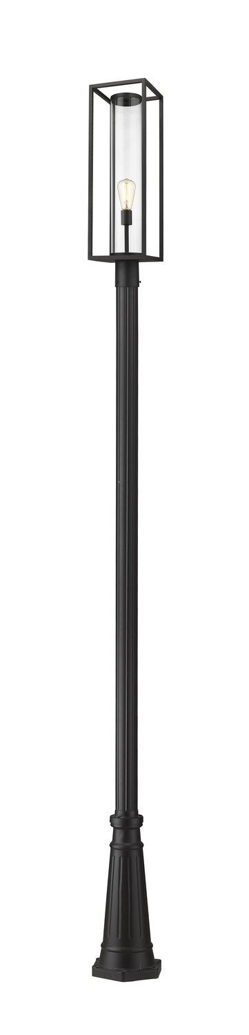 Z-LITE DUNBROCH OUTDOOR POST MOUNTED FIXTURE | 584PHBR-519P-BK - Post
