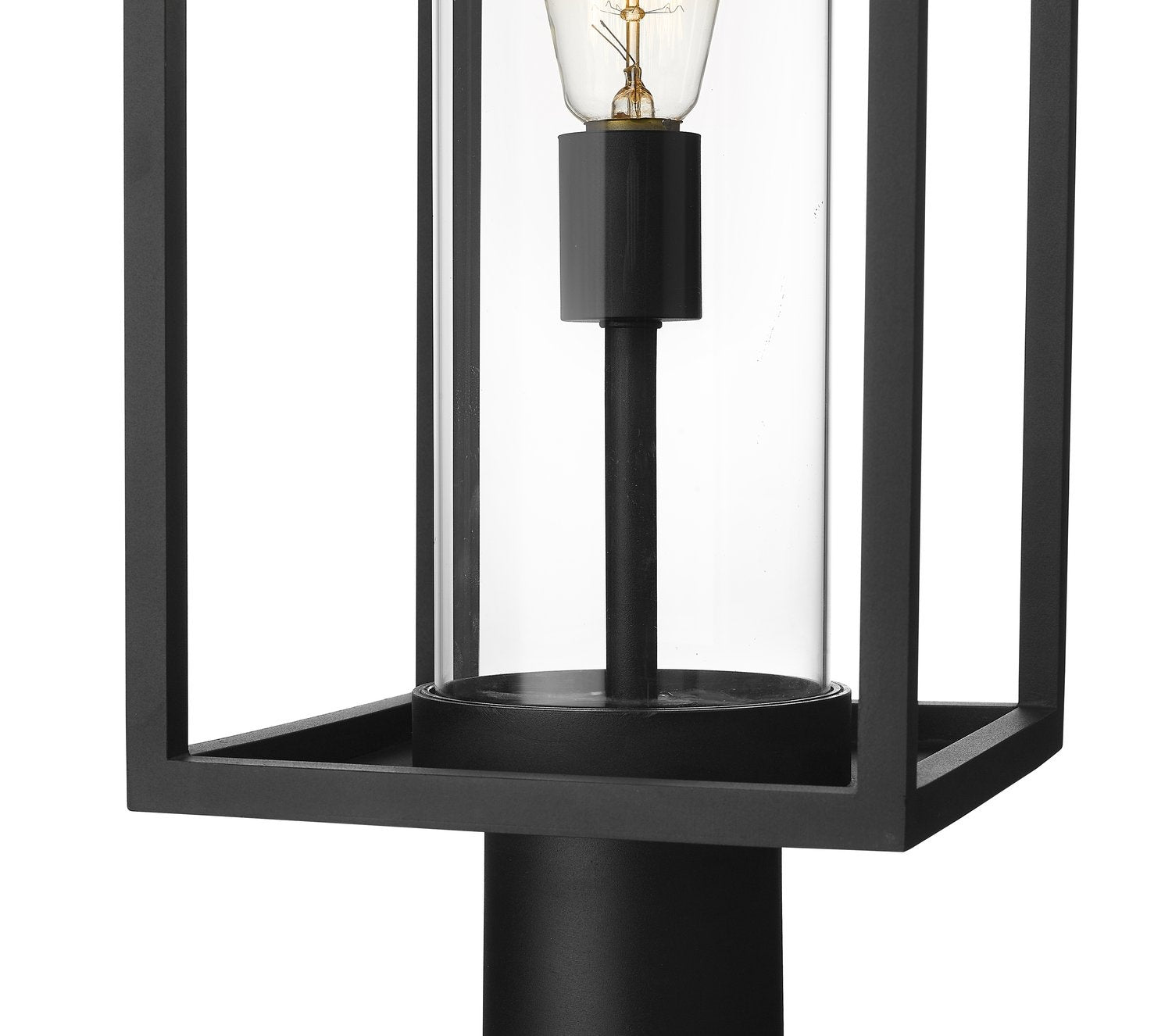 Z-LITE DUNBROCH OUTDOOR PIER MOUNTED FIXTURE | 584PHBR-533PM-BK - Post