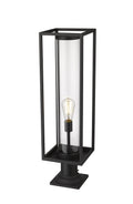 Z-LITE DUNBROCH OUTDOOR PIER MOUNTED FIXTURE | 584PHBR-533PM-BK - Post