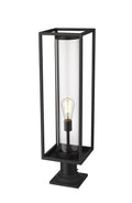 Z-LITE DUNBROCH OUTDOOR PIER MOUNTED FIXTURE | 584PHBR-553PM-BK - Post
