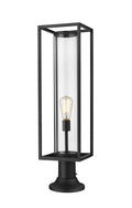 Z-LITE DUNBROCH OUTDOOR PIER MOUNTED FIXTURE | 584PHBR-553PM-BK - Post
