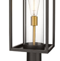 Z-LITE DUNBROCH OUTDOOR PIER MOUNTED FIXTURE | 584PHBR-553PM-DBZ - Post