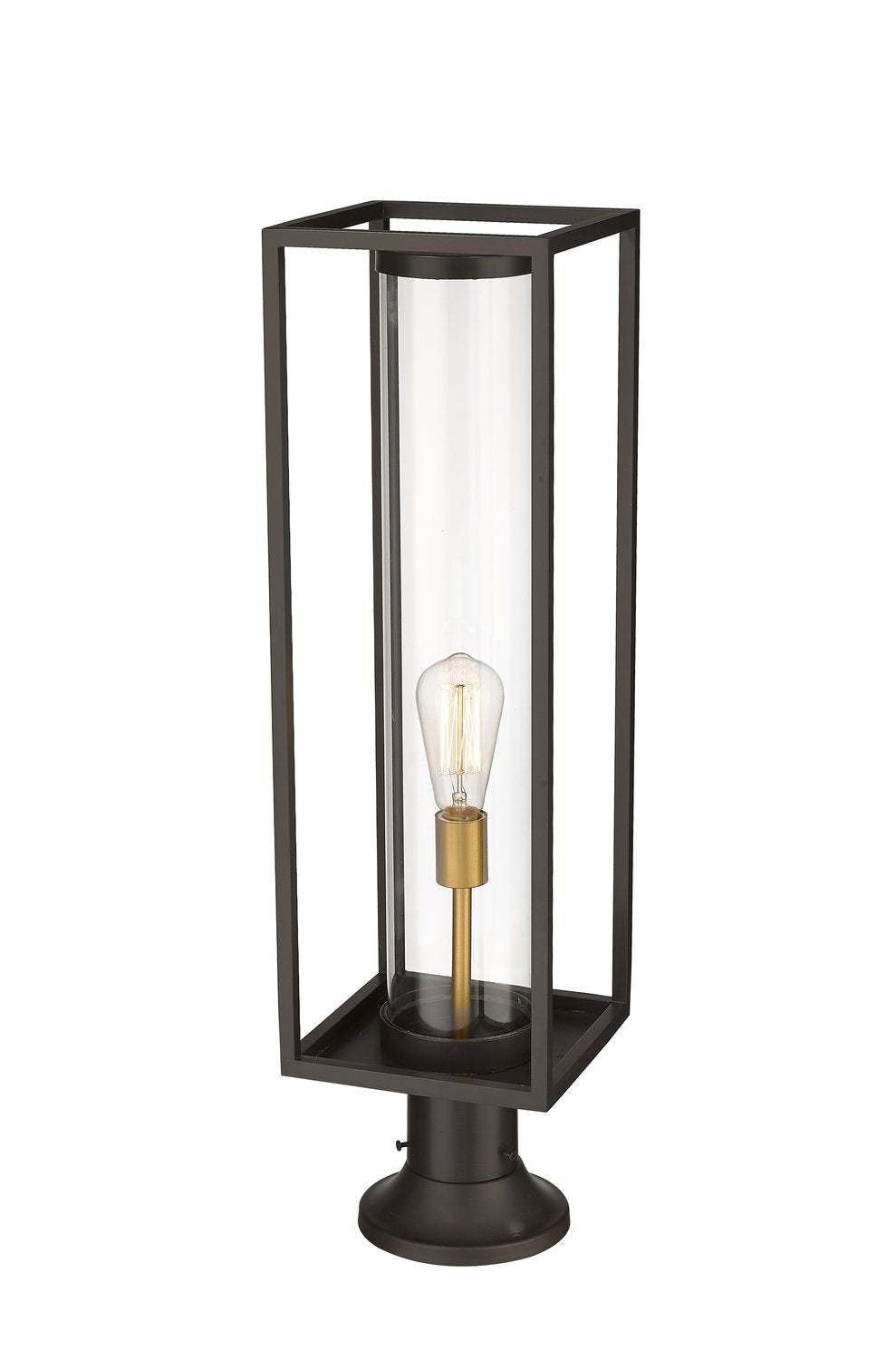 Z-LITE DUNBROCH OUTDOOR PIER MOUNTED FIXTURE | 584PHBR-553PM-DBZ - Post