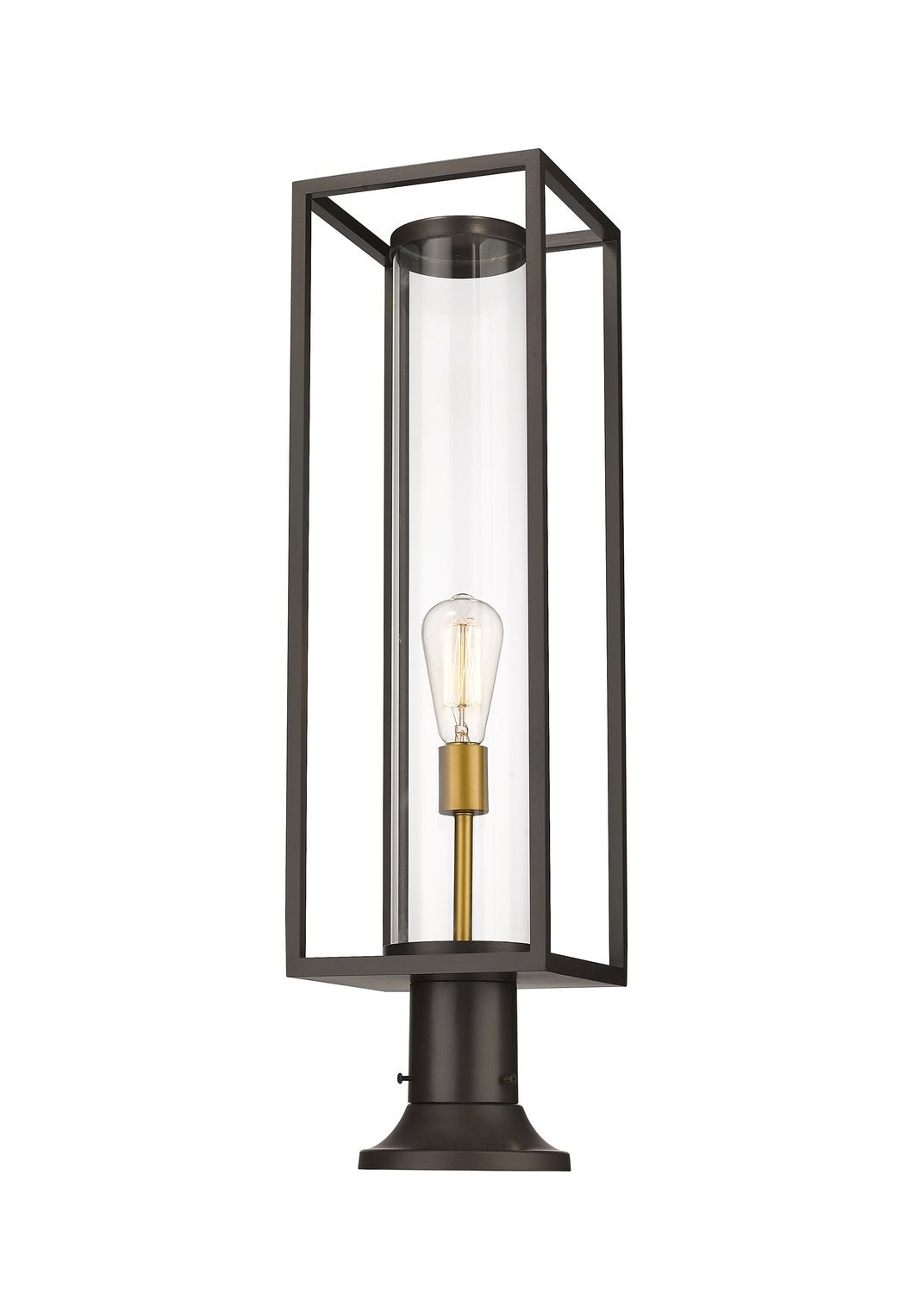 Z-LITE DUNBROCH OUTDOOR PIER MOUNTED FIXTURE | 584PHBR-553PM-DBZ - Post