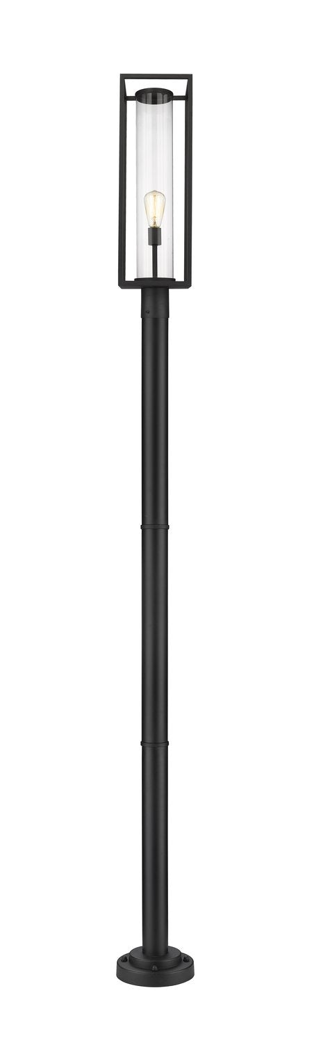 Z-LITE DUNBROCH OUTDOOR POST MOUNTED FIXTURE | 584PHBR-567P-BK - Post