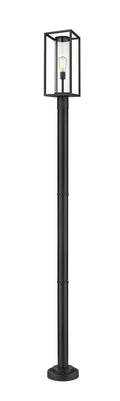 Z-LITE DUNBROCH OUTDOOR POST MOUNTED FIXTURE | 584PHBR-567P-BK - Post