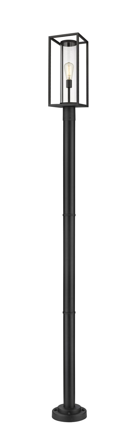 Z-LITE DUNBROCH OUTDOOR POST MOUNTED FIXTURE | 584PHBR-567P-BK - Post