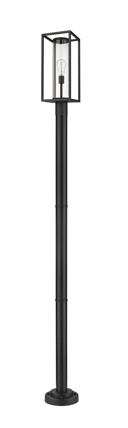 Z-LITE DUNBROCH OUTDOOR POST MOUNTED FIXTURE | 584PHBR-567P-BK - Post