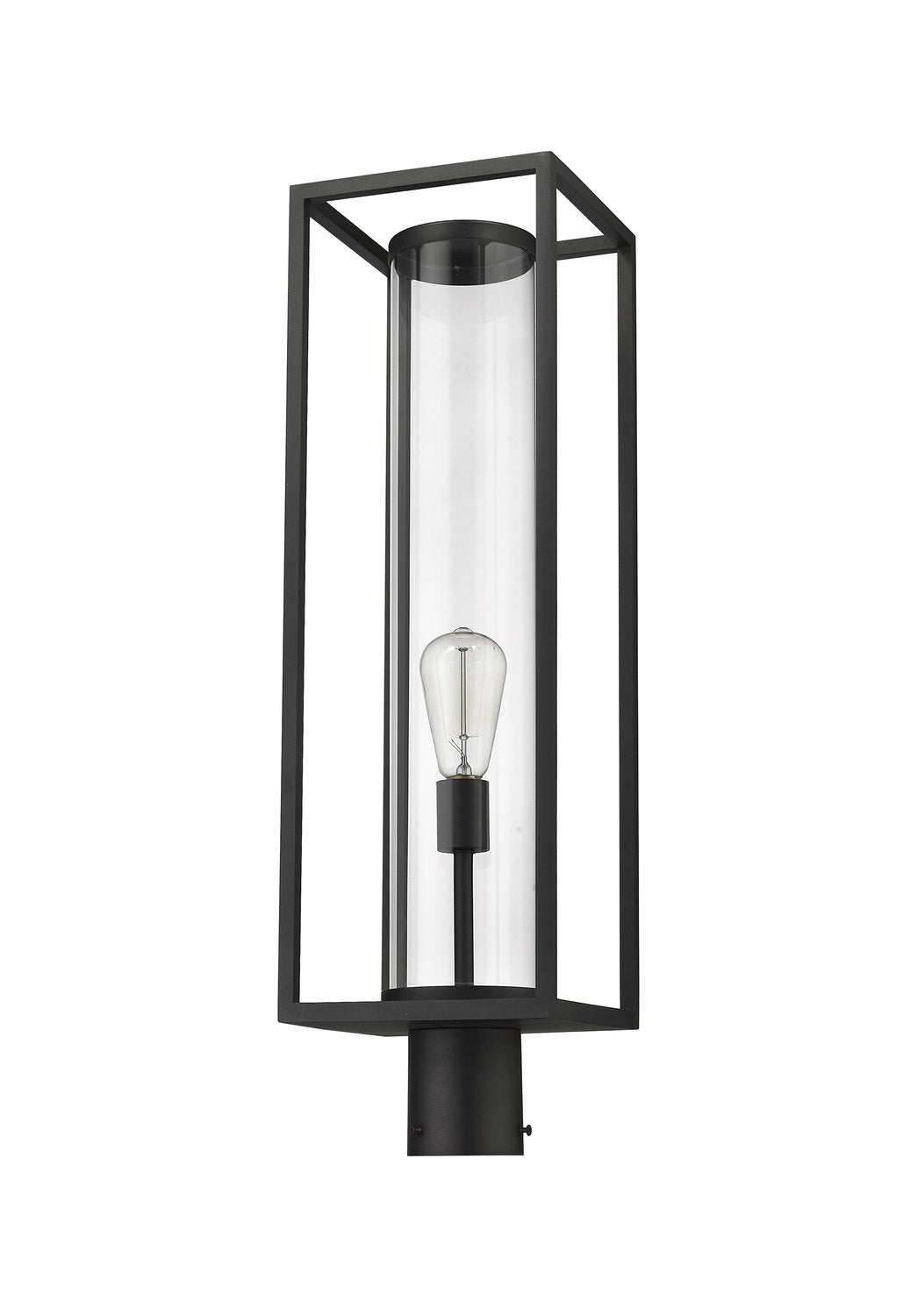 Z-LITE DUNBROCH OUTDOOR POST MOUNT FIXTURE | 584PHBR-BK - Post