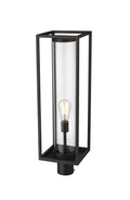 Z-LITE DUNBROCH OUTDOOR POST MOUNT FIXTURE | 584PHBR-BK - Post