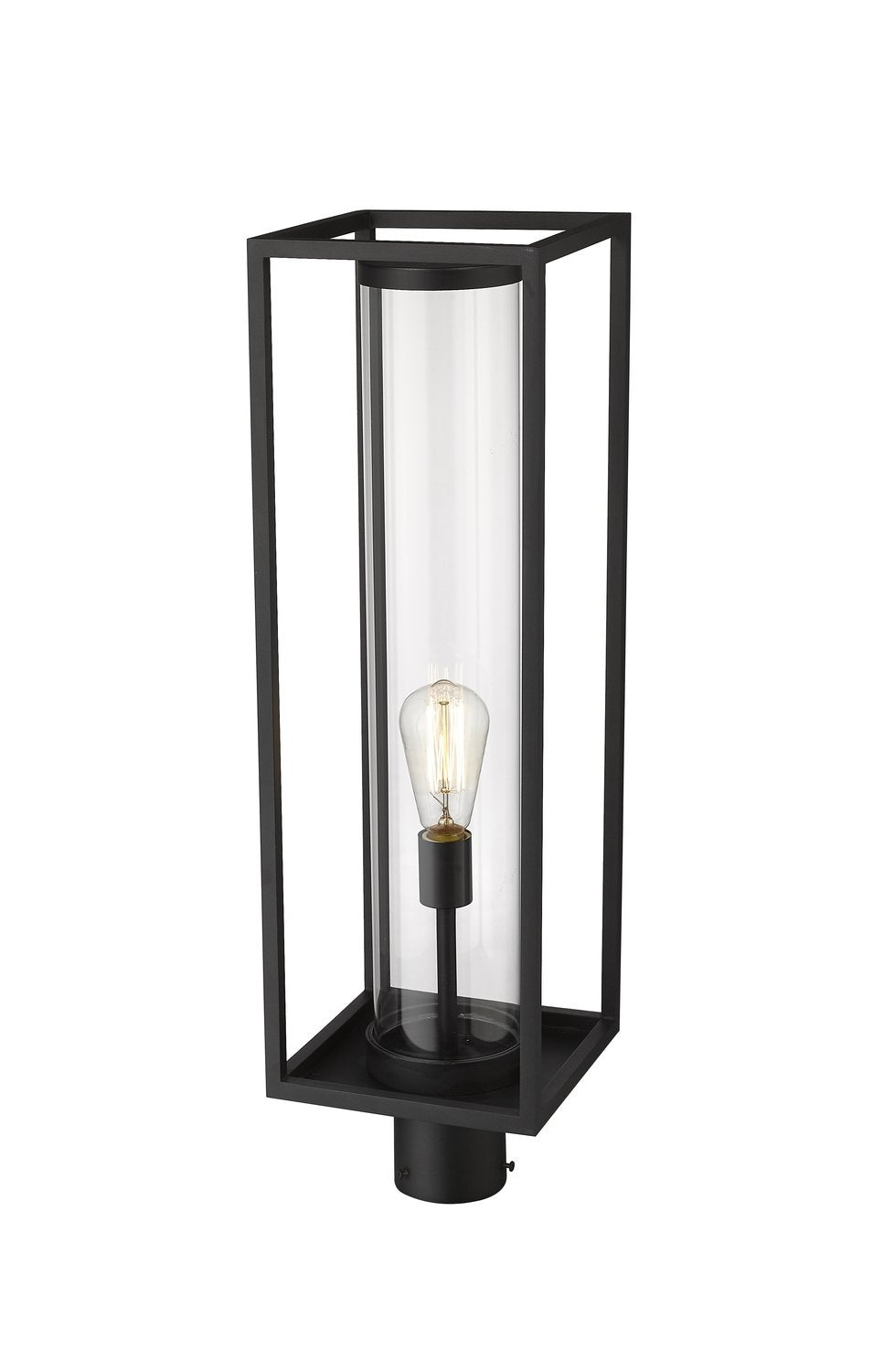 Z-LITE DUNBROCH OUTDOOR POST MOUNT FIXTURE | 584PHBR-BK - Post