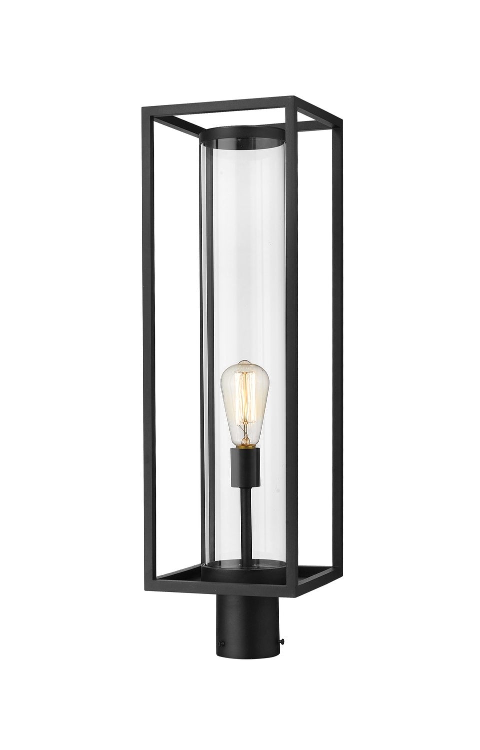 Z-LITE DUNBROCH OUTDOOR POST MOUNT FIXTURE | 584PHBR-BK - Post