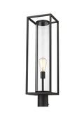 Z-LITE DUNBROCH OUTDOOR POST MOUNT FIXTURE | 584PHBR-BK - Post