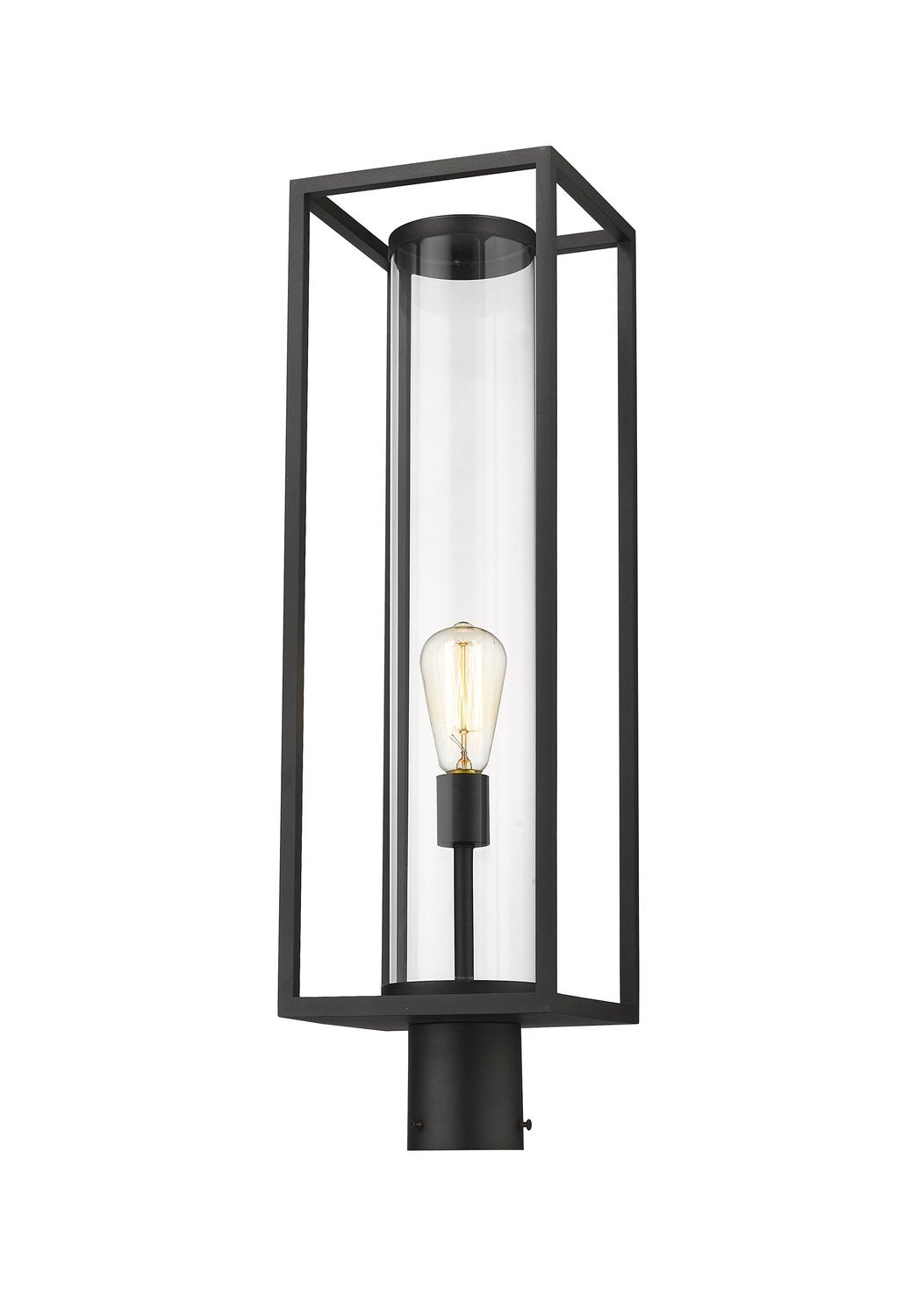 Z-LITE DUNBROCH OUTDOOR POST MOUNT FIXTURE | 584PHBR-BK - Post