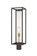 Z-LITE DUNBROCH OUTDOOR POST MOUNT FIXTURE | 584PHBR-DBZ-OBS - Post
