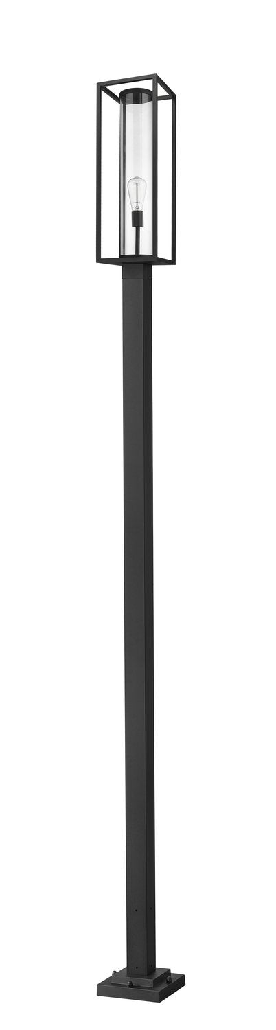 Z-LITE DUNBROCH OUTDOOR POST MOUNTED FIXTURE | 584PHBS-536P-BK - Post