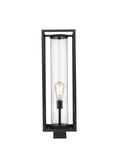 Z-LITE DUNBROCH OUTDOOR POST MOUNT FIXTURE | 584PHBS-BK - Post