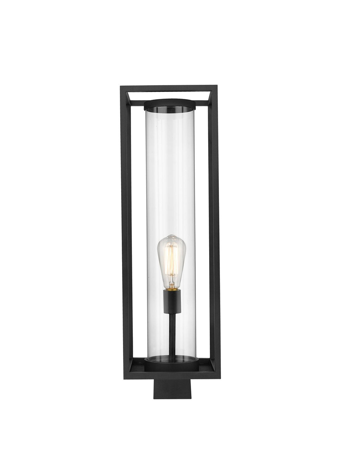Z-LITE DUNBROCH OUTDOOR POST MOUNT FIXTURE | 584PHBS-BK - Post