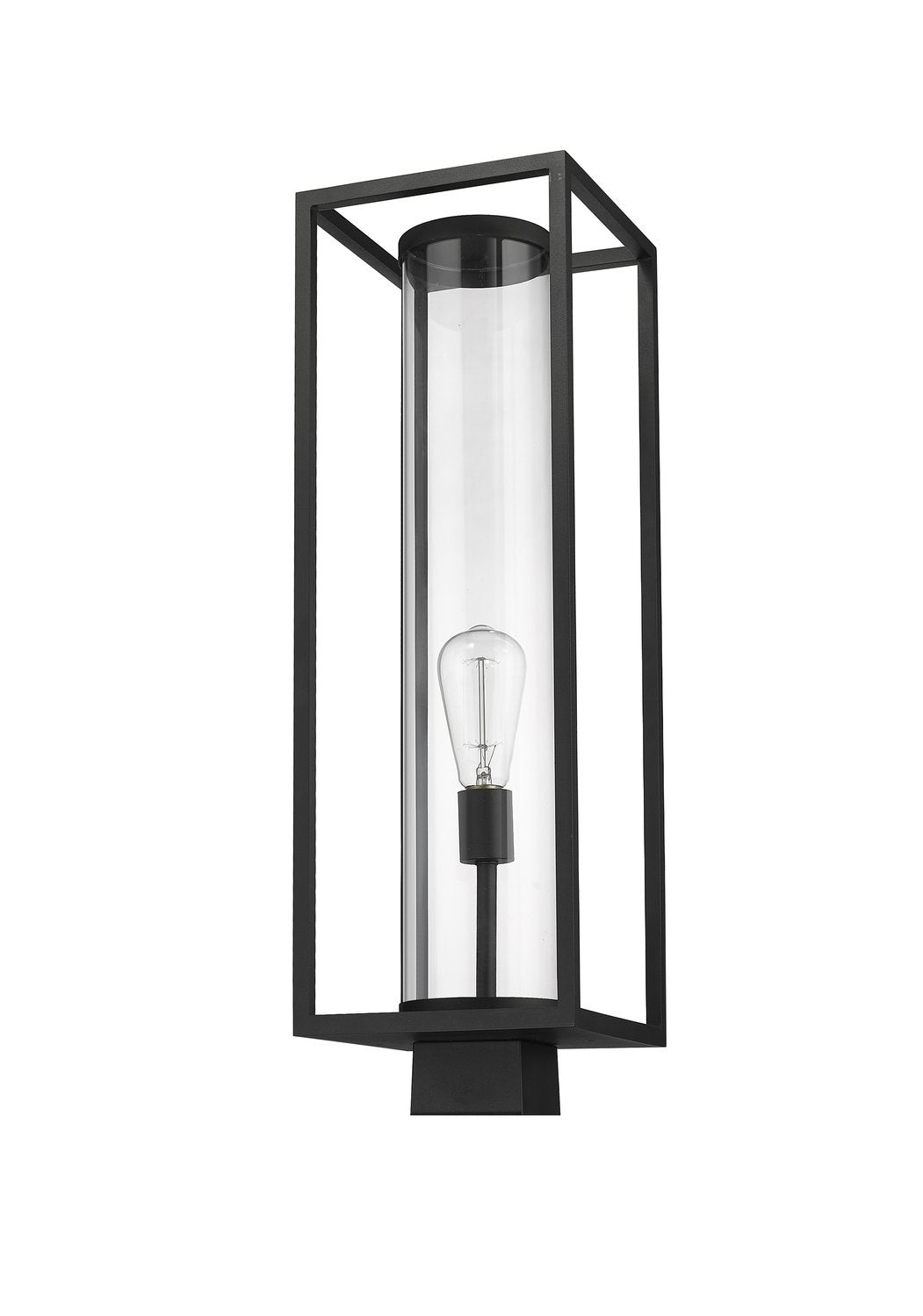 Z-LITE DUNBROCH OUTDOOR POST MOUNT FIXTURE | 584PHBS-BK - Post