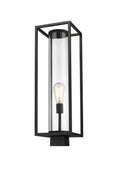 Z-LITE DUNBROCH OUTDOOR POST MOUNT FIXTURE | 584PHBS-BK - Post