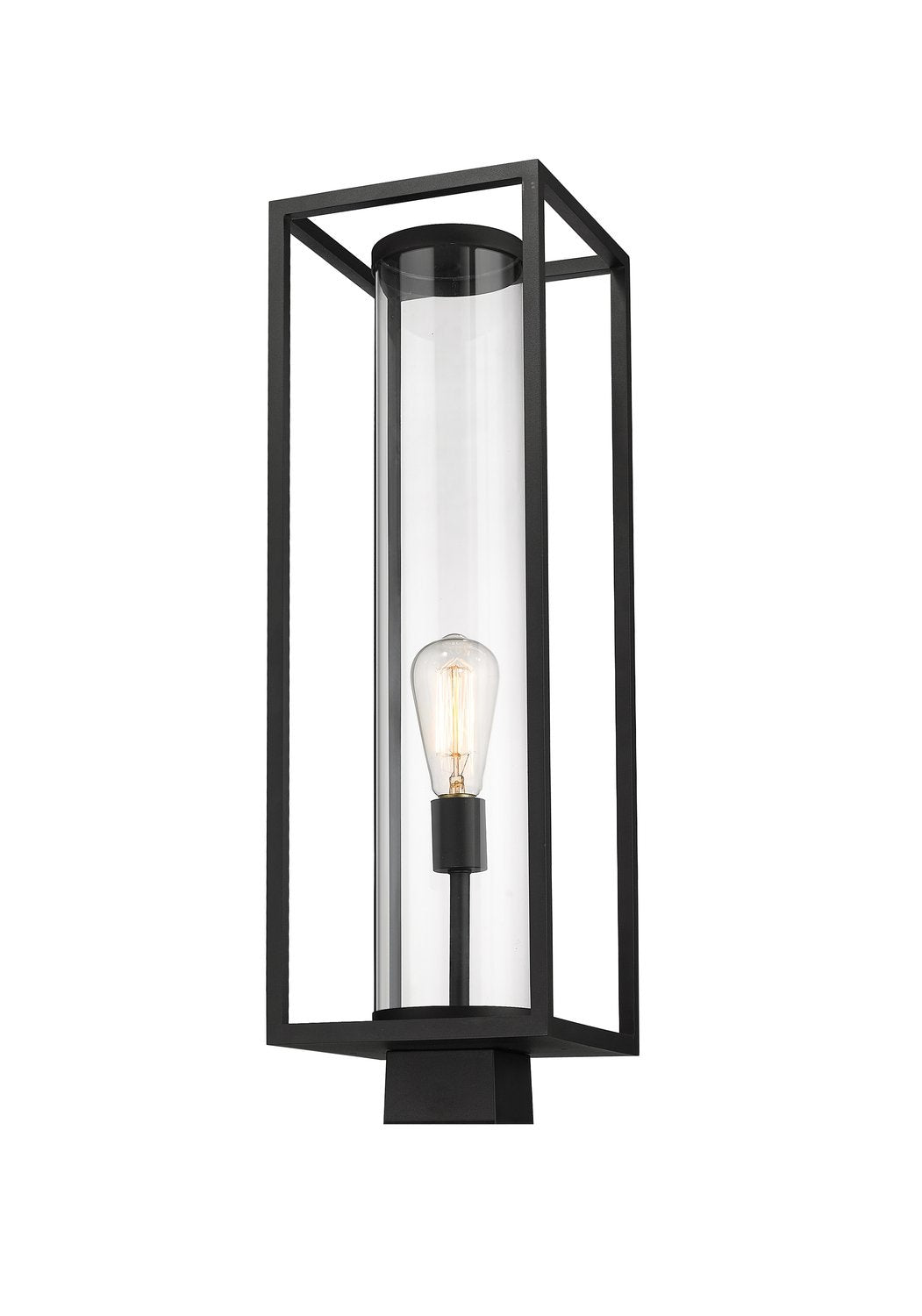 Z-LITE DUNBROCH OUTDOOR POST MOUNT FIXTURE | 584PHBS-BK - Post