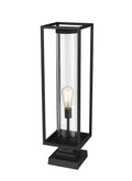 Z-LITE DUNBROCH OUTDOOR PIER MOUNTED FIXTURE | 584PHBS-SQPM-BK - Post