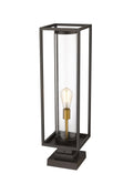 Z-LITE DUNBROCH OUTDOOR PIER MOUNTED FIXTURE | 584PHBS-SQPM-DBZ - Post