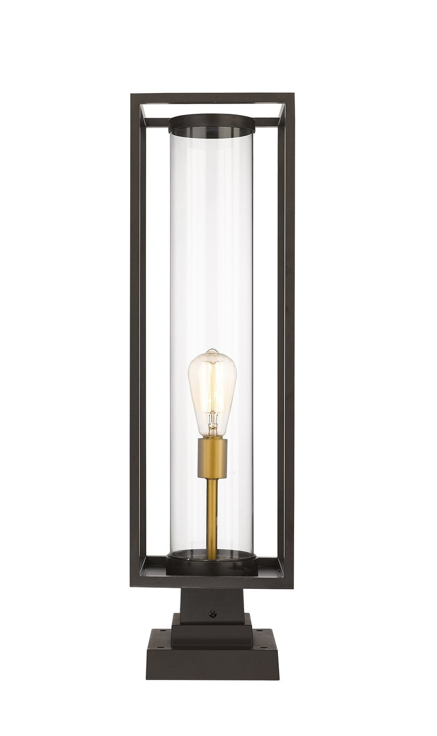 Z-LITE DUNBROCH OUTDOOR PIER MOUNTED FIXTURE | 584PHBS-SQPM-DBZ - Post
