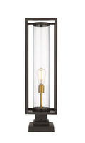 Z-LITE DUNBROCH OUTDOOR PIER MOUNTED FIXTURE | 584PHBS-SQPM-DBZ - Post
