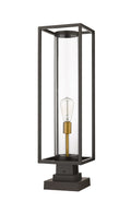 Z-LITE DUNBROCH OUTDOOR PIER MOUNTED FIXTURE | 584PHBS-SQPM-DBZ - Post
