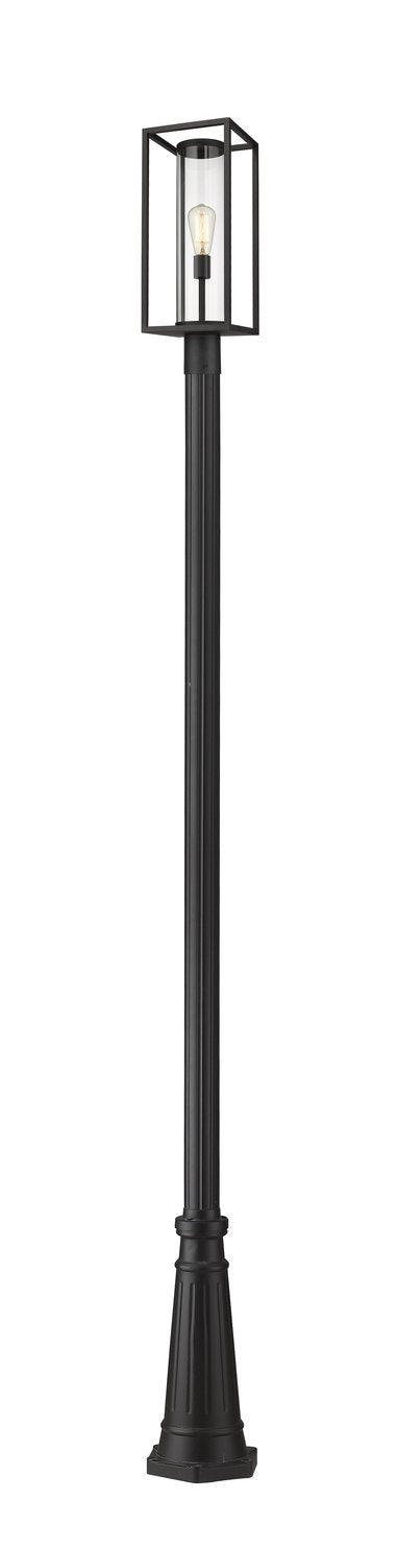 Z-LITE DUNBROCH OUTDOOR POST MOUNTED FIXTURE | 584PHMR-519P-BK - Post