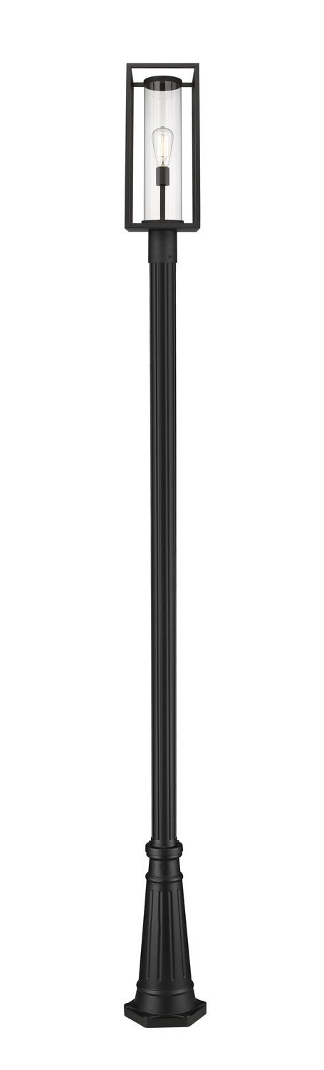 Z-LITE DUNBROCH OUTDOOR POST MOUNTED FIXTURE | 584PHMR-519P-BK - Post