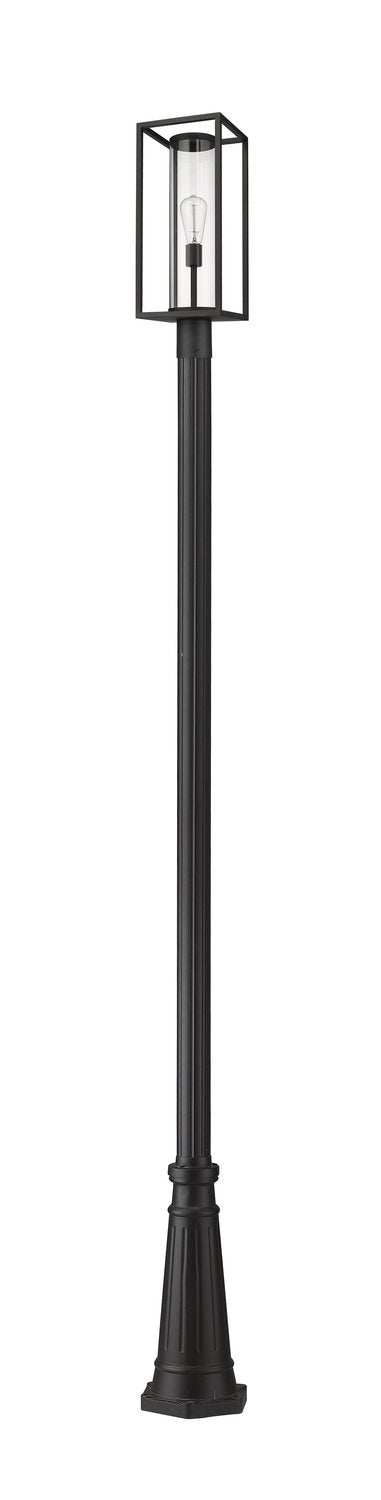 Z-LITE DUNBROCH OUTDOOR POST MOUNTED FIXTURE | 584PHMR-519P-BK - Post