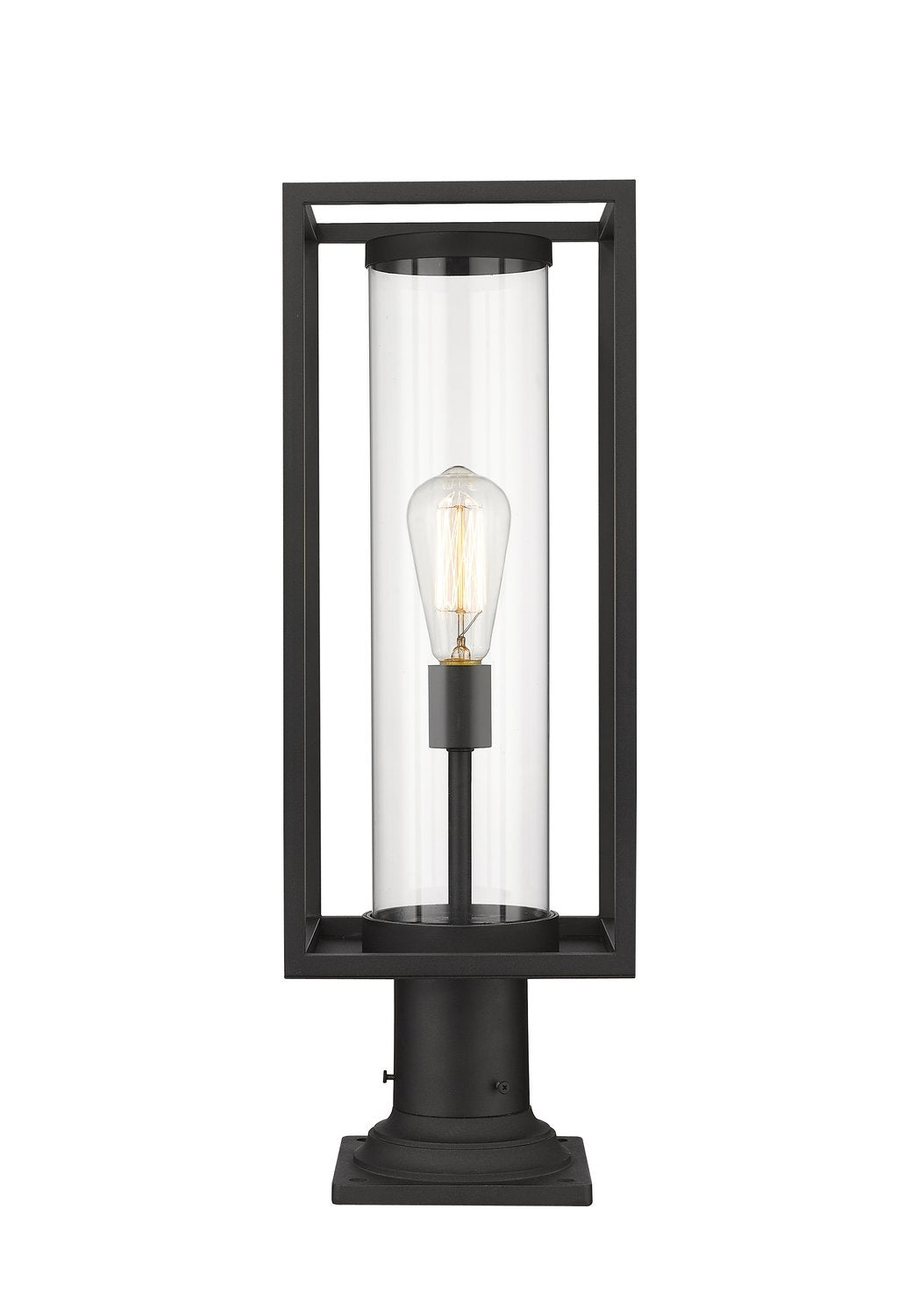 Z-LITE DUNBROCH OUTDOOR PIER MOUNTED FIXTURE | 584PHMR-533PM-BK - Post