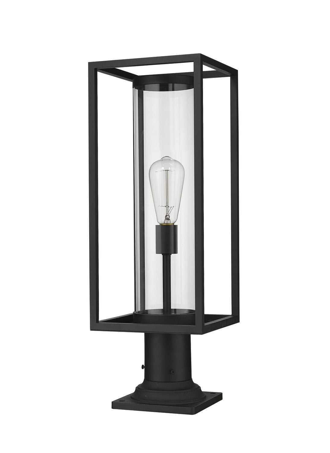 Z-LITE DUNBROCH OUTDOOR PIER MOUNTED FIXTURE | 584PHMR-533PM-BK - Post